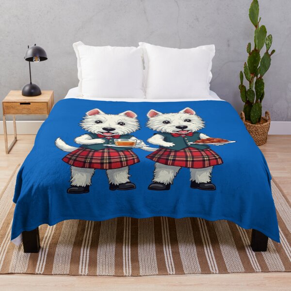 Item preview, West Highland Terriers Burns Night With Dram And Plaid designed and sold by taiche.
