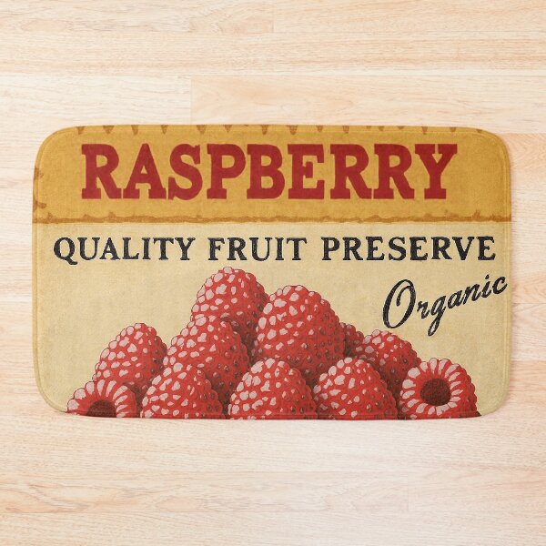 Item preview, Retro Raspberry Fruit Sticker Label designed and sold by Wordsmith-Wear.