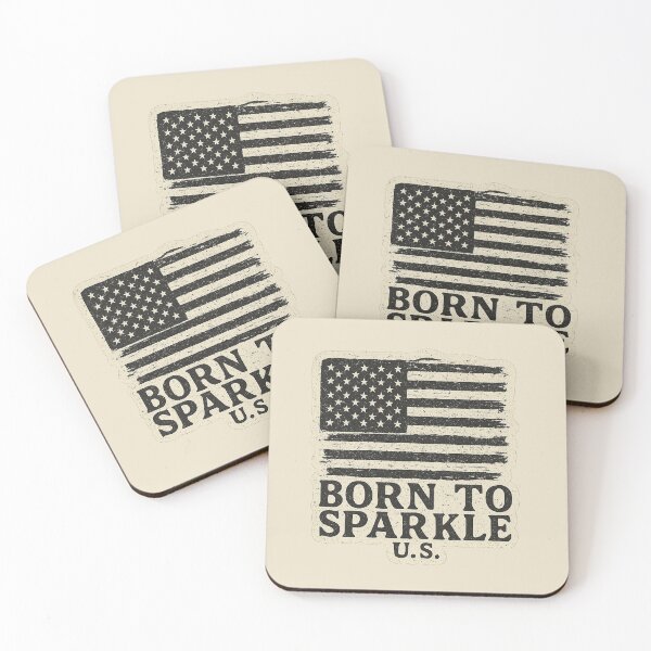 Item preview, Born to Sparkle – Vintage Grunge USA Flag Sticker designed and sold by NO PLAN B 'Club.