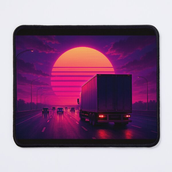 Item preview, Neon Freight Highway at Sunset designed and sold by Tadeusz1.