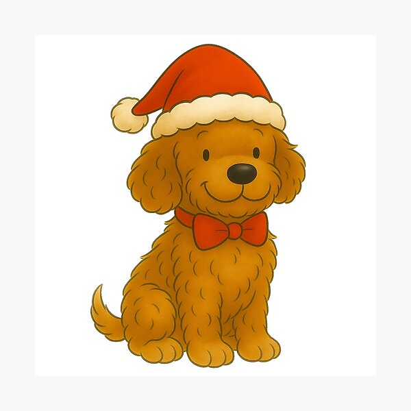 Item preview, Ted the Cockapoo at Christmas designed and sold by Thale's Designs.