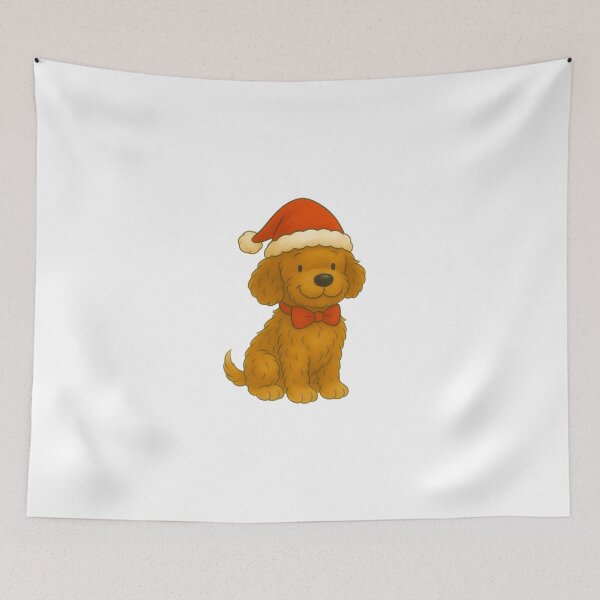Item preview, Ted the Cockapoo at Christmas designed and sold by Thale's Designs.