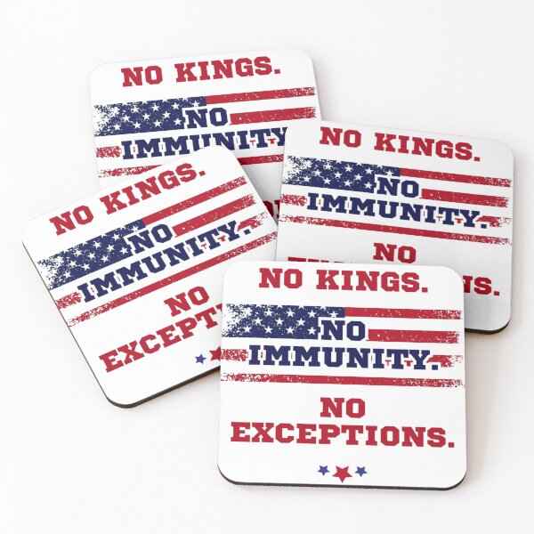 Item preview, No Kings, No Immunity, No Exceptions – American Protest T-Shirt designed and sold by V WEAR.