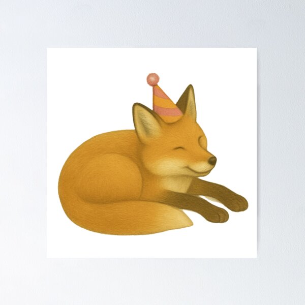 Item preview, Larry the Birthday Fox designed and sold by Thale's Designs.