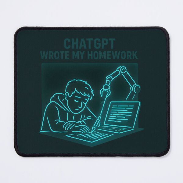 Item preview, ChatGPT Wrote My Homework – Funny AI Student Design designed and sold by VoidBloom Studio.