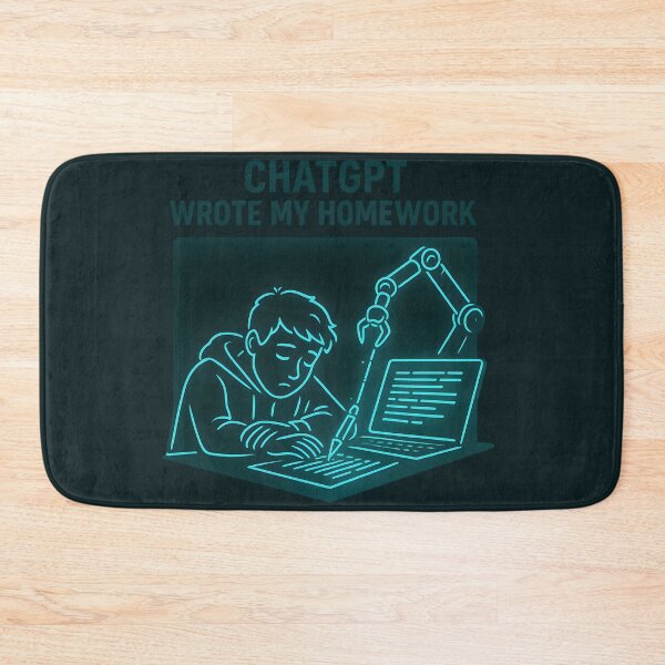 Item preview, ChatGPT Wrote My Homework – Funny AI Student Design designed and sold by VoidBloom Studio.