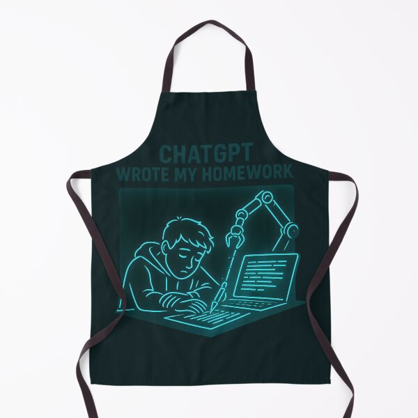 Item preview, ChatGPT Wrote My Homework – Funny AI Student Design designed and sold by VoidBloom Studio.