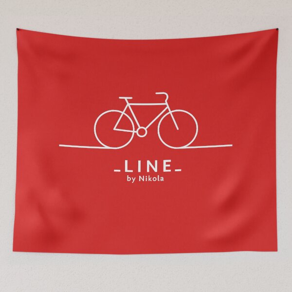 Item preview, Minimalist One-Line Bicycle Art white – L I N E by Nikola designed and sold by ___L__I__N__E___.