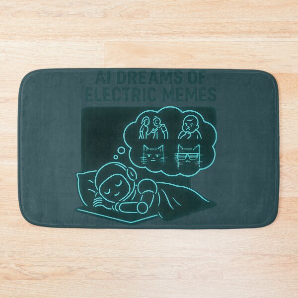 Item preview, AI Dreams of Electric Memes – Futuristic Robot Humor designed and sold by VoidBloom Studio.