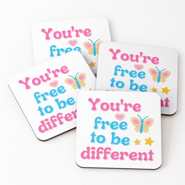 Item preview, You're Free To Be Different | Cute Motivational Quote for Unique Souls designed and sold by Chillspire.