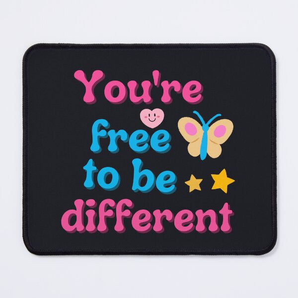 Item preview, You're Free To Be Different | Cute Motivational Quote for Unique Souls designed and sold by Chillspire.