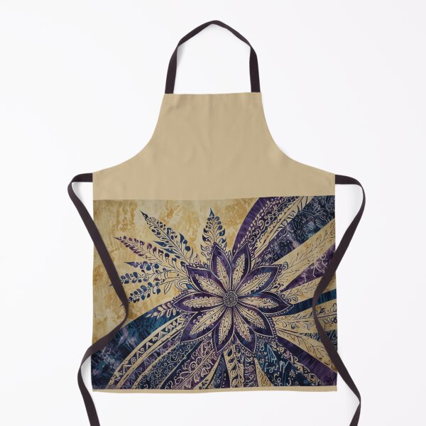Item preview, Floral art purple blue designed and sold by In-Spirit24.