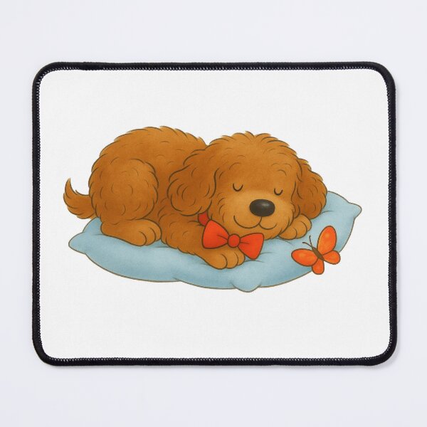 Item preview, Ted the cockapoo sleeping designed and sold by Thale's Designs.