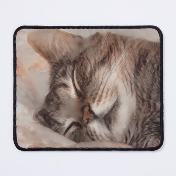 Item preview, Einstein the cat sleeping designed and sold by Pinkgnomie.