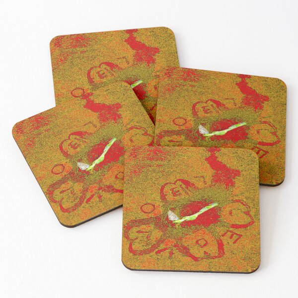 Item preview, 4 Love Abstract BF Stain Art 1A RZ Orange  6/25 designed and sold by Unlimited Imagination .