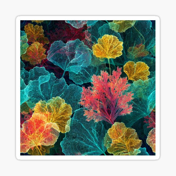 Hypnotic Submerged Tiles Sticker