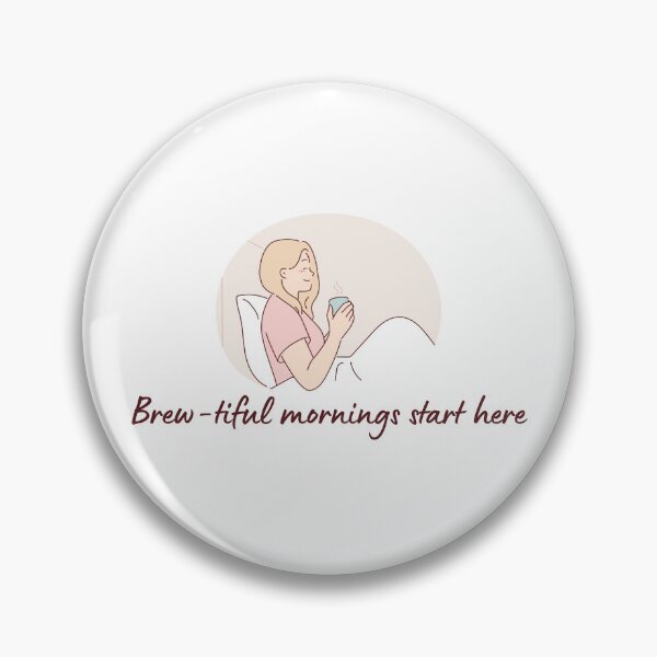 Item preview, Coffee Quote Pun Humor: Beautiful Mornings Start Here designed and sold by holaitssher.