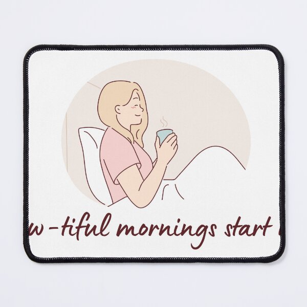 Item preview, Coffee Quote Pun Humor: Beautiful Mornings Start Here designed and sold by holaitssher.