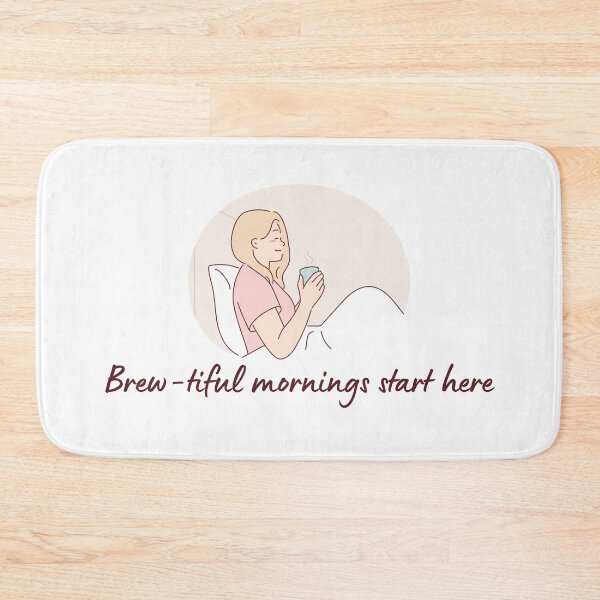 Item preview, Coffee Quote Pun Humor: Beautiful Mornings Start Here designed and sold by holaitssher.