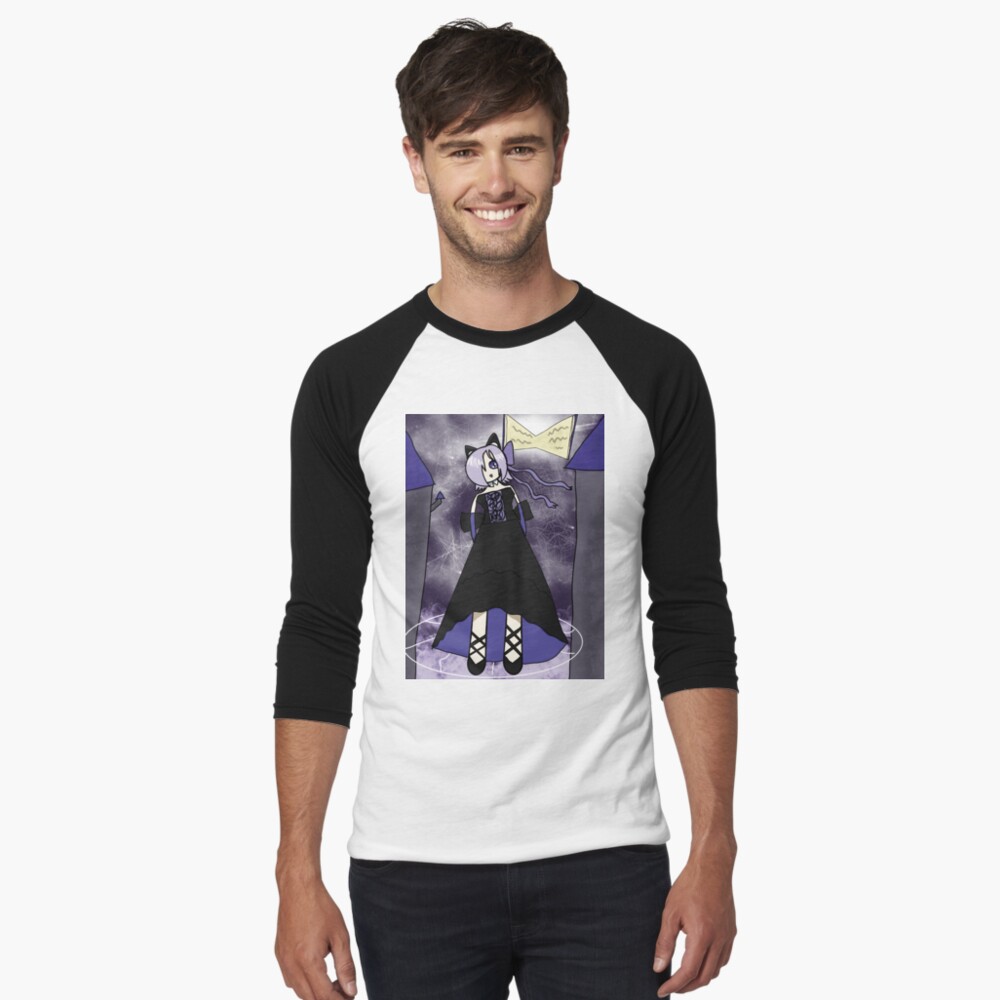 Item preview, Baseball ¾ Sleeve T-Shirt designed and sold by CosmicNekoArt.