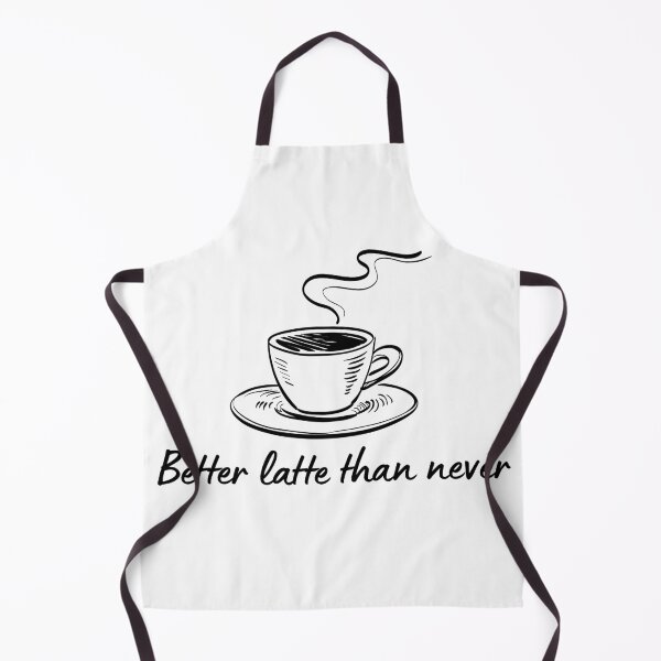 Item preview, Coffee Quote Pun Humor - Better Latte Than Never designed and sold by holaitssher.