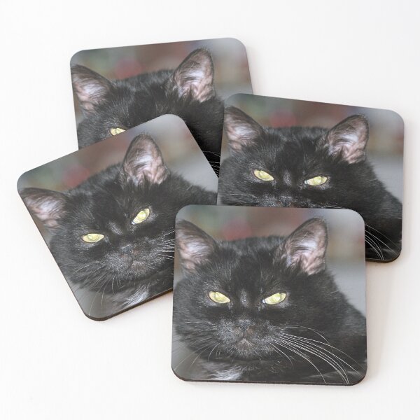 Item preview, Black cat with strange green eyes designed and sold by Astralia.