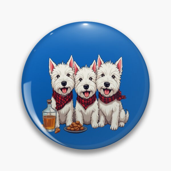 Item preview, West Highland Terriers, Scottish Neckerchief and Whisky Burns Supper designed and sold by taiche.