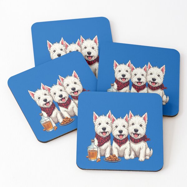 Item preview, West Highland Terriers, Scottish Neckerchief and Whisky Burns Supper designed and sold by taiche.