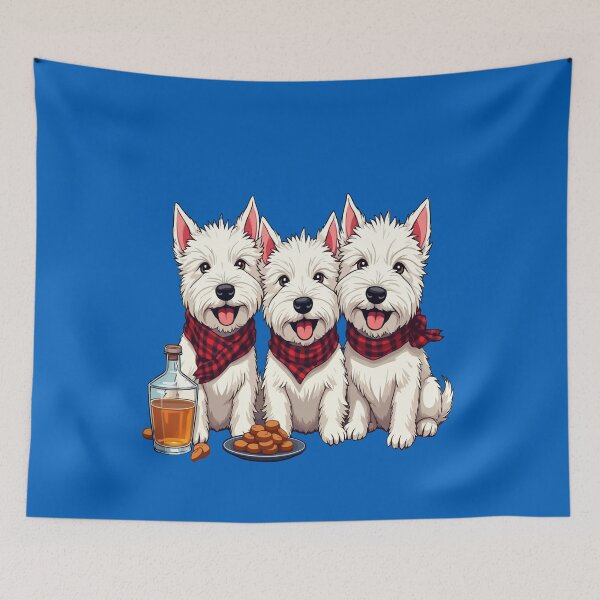 Item preview, West Highland Terriers, Scottish Neckerchief and Whisky Burns Supper designed and sold by taiche.