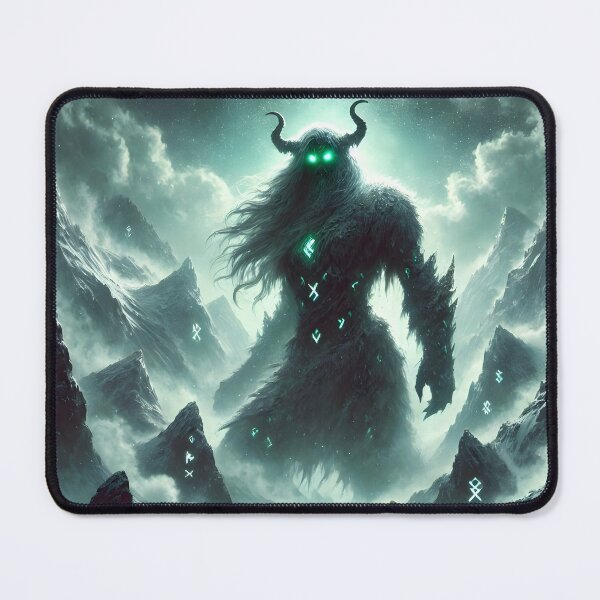 Item preview, "Gerðr – Norse Frost Giantess of Beauty and Earth | Mythic Rune Art" designed and sold by Umbra666.