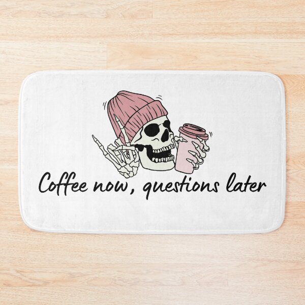 Item preview, Coffee Quote Pun Humor - Coffee Now, Questions Later designed and sold by holaitssher.