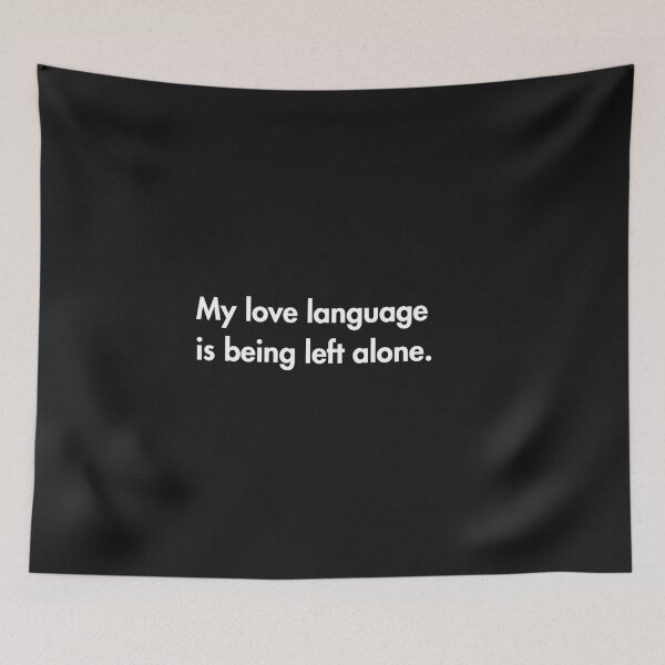 Item preview, Solitude Is My Love Language – Anti-Social & Proud – Black designed and sold by PsyFlow35.