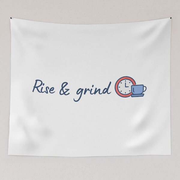 Item preview, Coffee Quote Pun Humor - Rise and Grind designed and sold by holaitssher.