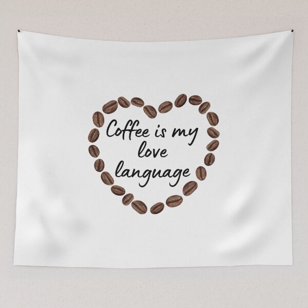 Item preview, Coffee Quote Pun Humor - Coffee is my Love Language designed and sold by holaitssher.