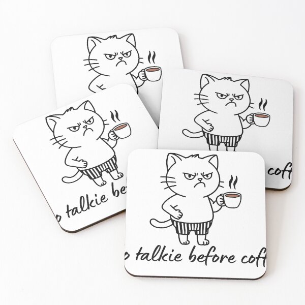 Item preview, Coffee Quote Pun Humor - No Talkie Before Coffee designed and sold by holaitssher.