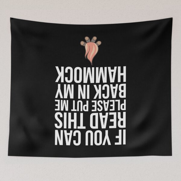 Item preview, Funny If You Can Read This Put Me Back Camp Camping Hammock designed and sold by SusurrationStud.