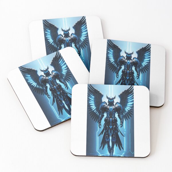 Item preview, Cybernetic Angel Warrior with Glowing Blue Wings designed and sold by DarkWarrior08.