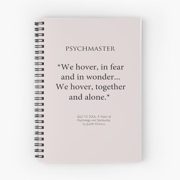 Artikelvorschau, „Wir schweben in Angst und Staunen“ (dunkle Schrift) auf warmem Grau entworfen und verkauft von Psychmaster.