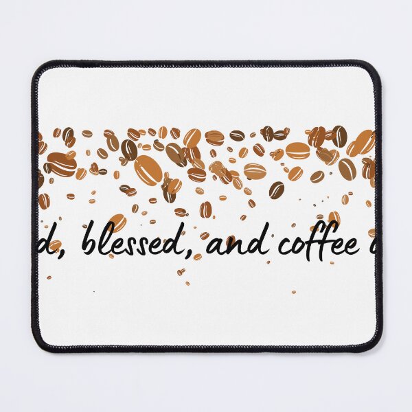 Item preview, Coffee Quote Pun Humor - Stressed, Blessed, and Coffee Obsessed designed and sold by holaitssher.