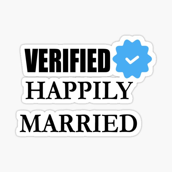 Item preview, Verified Happily Married – Love Locked In designed and sold by GriffinRey.