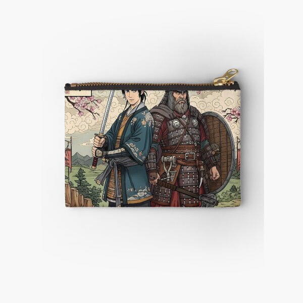 Item preview, East meets West - ancient Japanese and European themed tee design - Scythianshead design  designed and sold by Scythianshead .