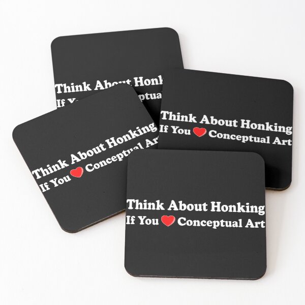 Item preview, Think About Honking If You Love Conceptual Art Funny Bumper designed and sold by Jaxym.