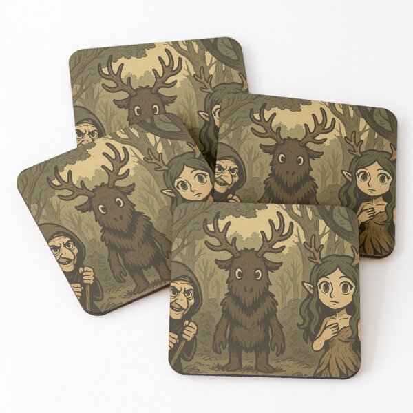 Item preview, Baba Yaga, Leshen and Dryad 08 designed and sold by AIfolklore.