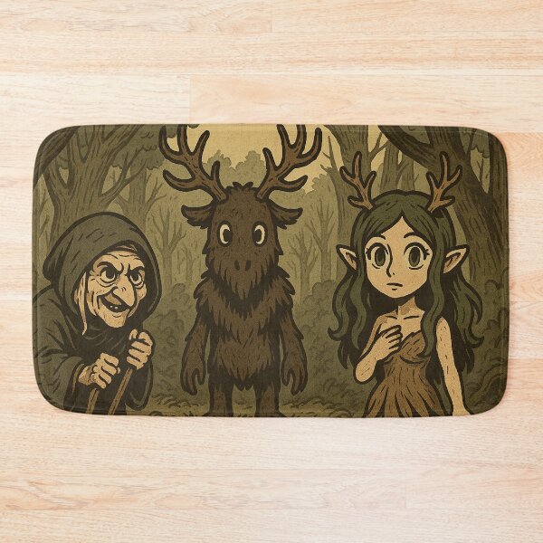 Item preview, Baba Yaga, Leshen and Dryad 08 designed and sold by AIfolklore.