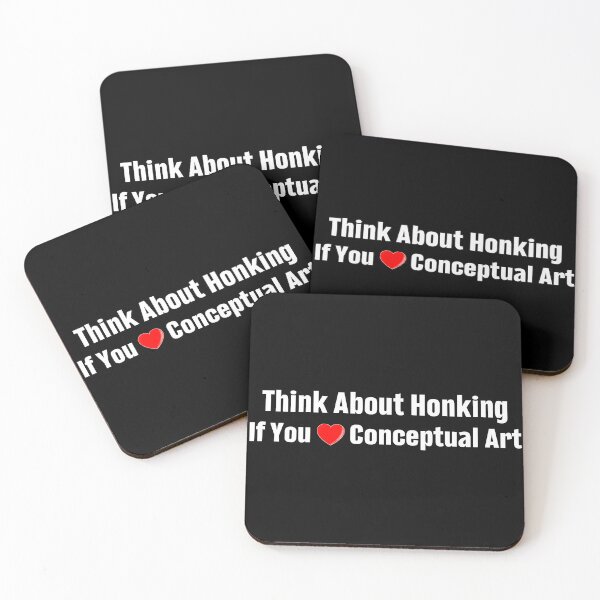 Item preview, Think About Honking If You Love Conceptual Art Funny Bumper designed and sold by Jaxym.