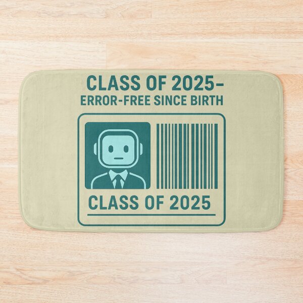 Item preview, Class of 2025 – Error-Free Since Birth Robot ID Badge Design designed and sold by VoidBloom Studio.