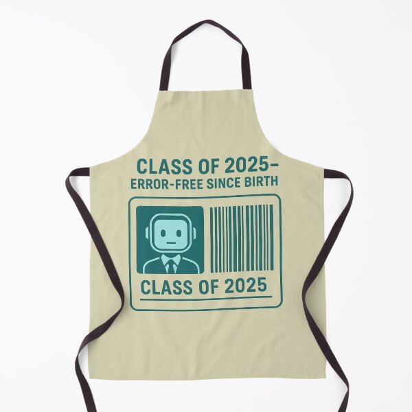 Item preview, Class of 2025 – Error-Free Since Birth Robot ID Badge Design designed and sold by VoidBloom Studio.
