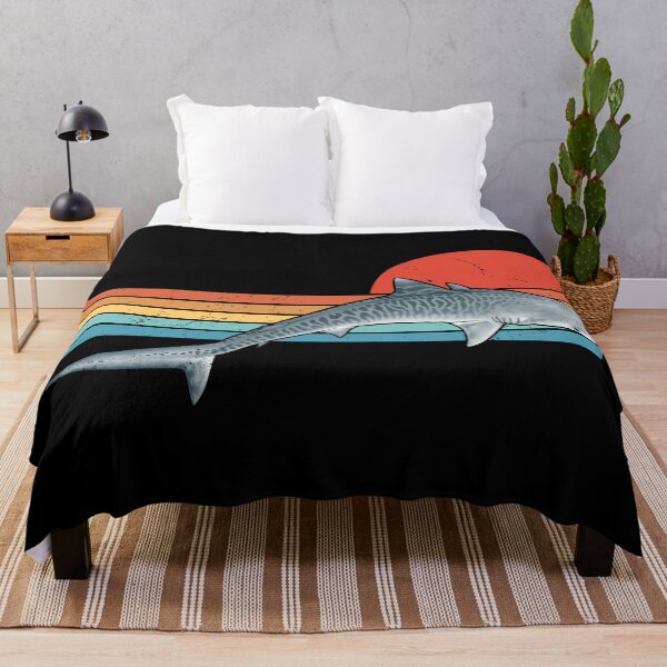 Item preview, Tiger Shark Retro Sunset designed and sold by NicGrayGraphic.