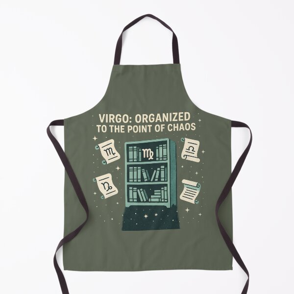 Item preview, Virgo: Organized to the Point of Chaos – Zodiac Bookshelf Design designed and sold by VoidBloom Studio.