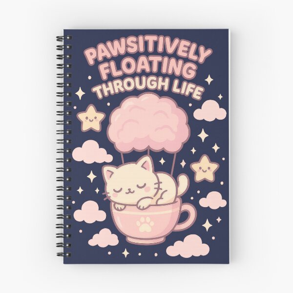 Item preview, Pawsitively Floating – Kawaii Pastel Cat in Teacup Balloon designed and sold by PMestore.